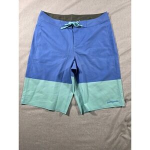 NWOT *READ* Patagonia Hydropeak Boardshorts Bayou Blue Mens size‎ 30